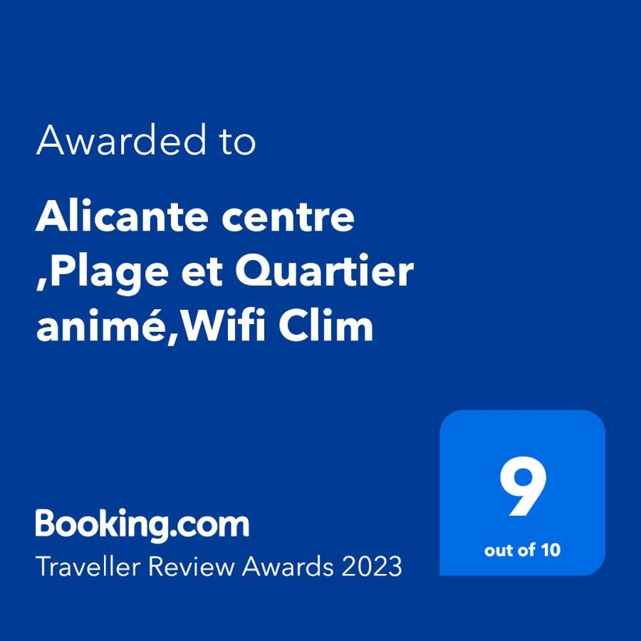 Alicante Centre ,Plage Et Quartier Anime,Wifi ,Climatisation Eksteriør billede